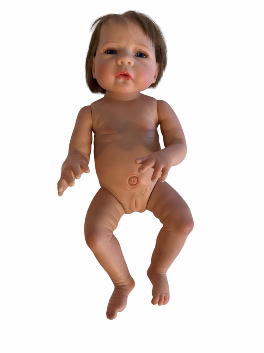18” Anatomically Correct Silicone Sweet Girl Baby Doll with Magnetic Pacifiers - Picture 2 of 15